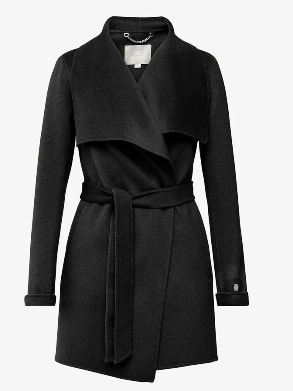 Soia & Kyo Bridgette Black Trench Coat - Short